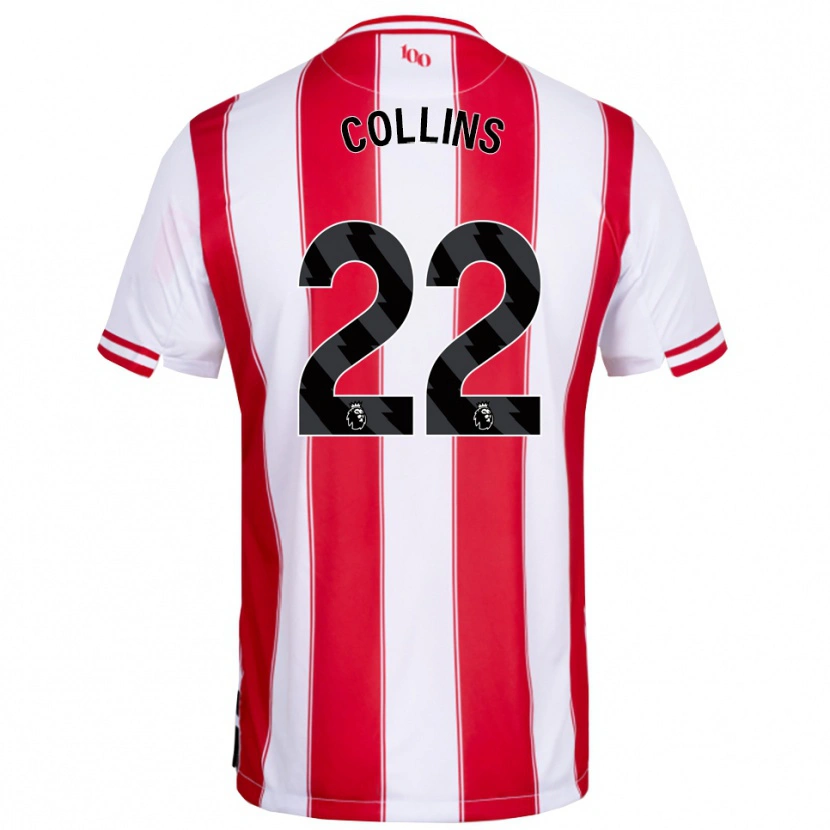 Danxen Kid Nathan Collins #22 Red White Home Jersey 2025/26 T-Shirt