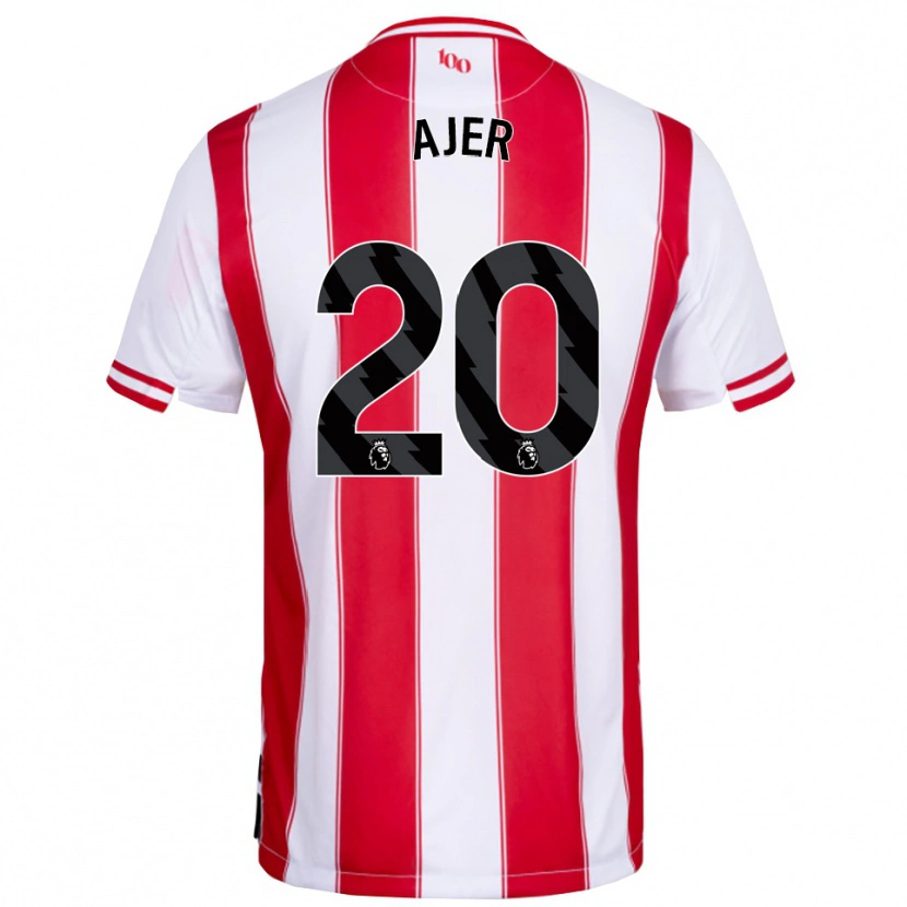 Danxen Kid Kristoffer Ajer #20 Red White Home Jersey 2025/26 T-Shirt