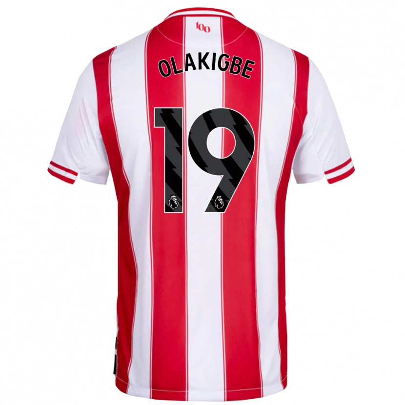 Danxen Kid Michael Olakigbe #19 Red White Home Jersey 2025/26 T-Shirt
