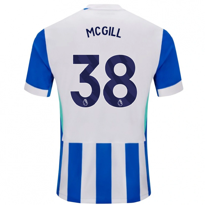 Danxen Kid Tom Mcgill #38 Blue White Home Jersey 2025/26 T-Shirt
