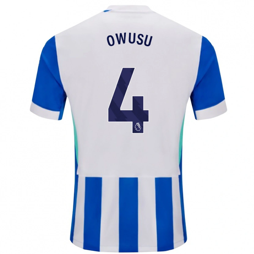 Danxen Kid Yussif Owusu #4 Blue White Home Jersey 2025/26 T-Shirt