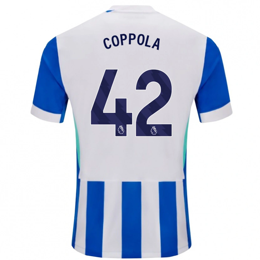 Danxen Kid Diego Coppola #42 Blue White Home Jersey 2025/26 T-Shirt