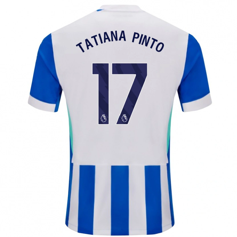 Danxen Kid Tatiana Vanessa Ferreira Pinto #17 Blue White Home Jersey 2025/26 T-Shirt