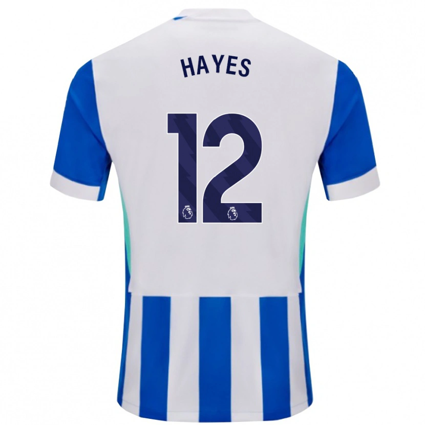 Danxen Kid Caitlin Hayes #12 Blue White Home Jersey 2025/26 T-Shirt