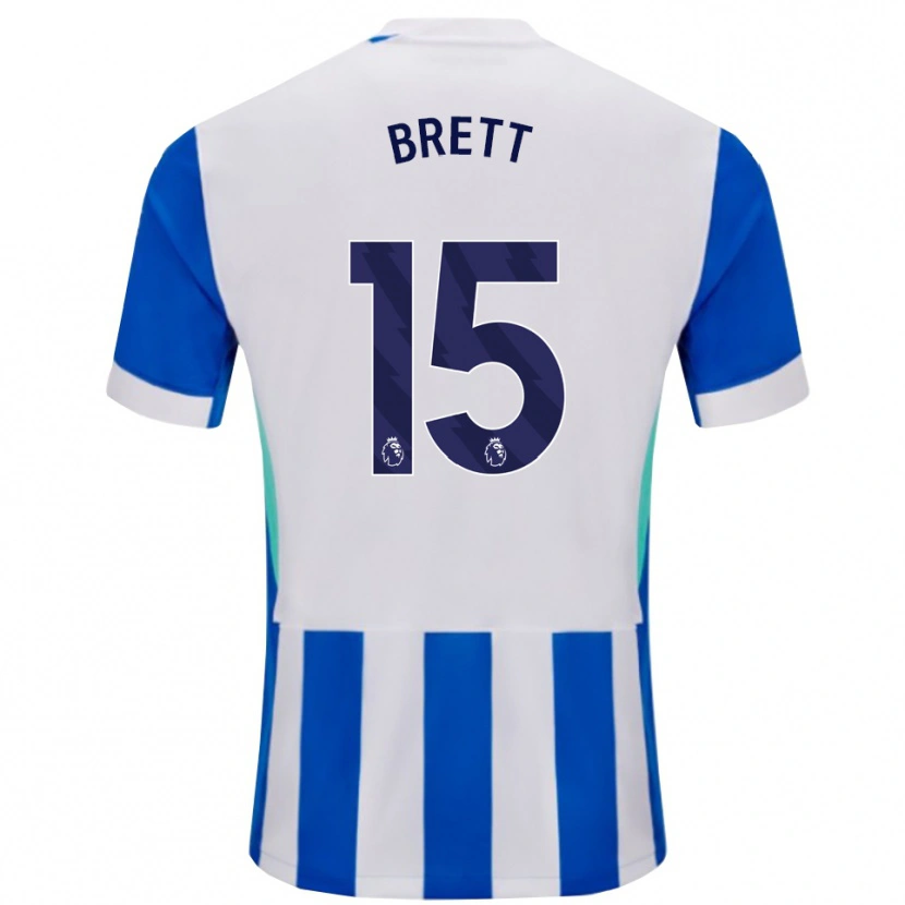 Danxen Kid Adam Brett #15 Blue White Home Jersey 2025/26 T-Shirt