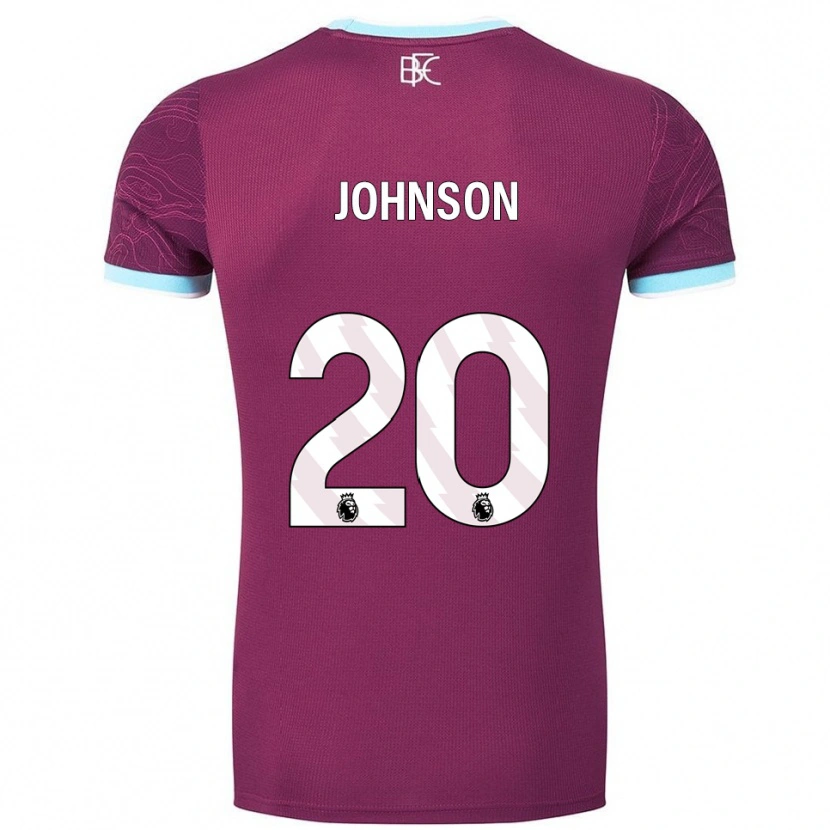 Danxen Kid Zach Johnson #20 Burgundy Sky Blue Home Jersey 2025/26 T-Shirt