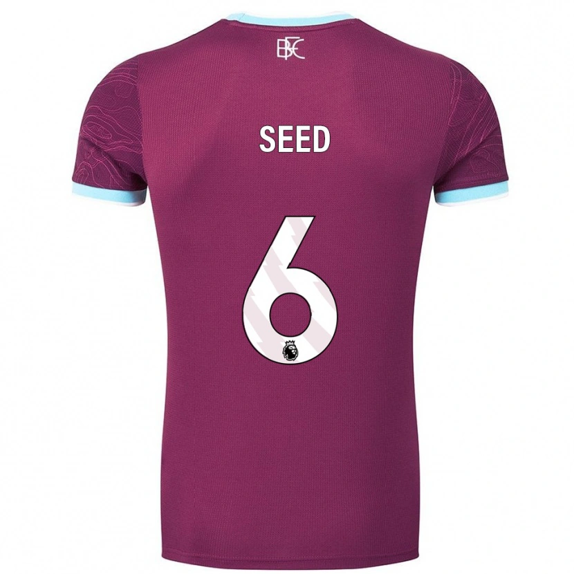 Danxen Kid Helen Seed #6 Burgundy Sky Blue Home Jersey 2025/26 T-Shirt
