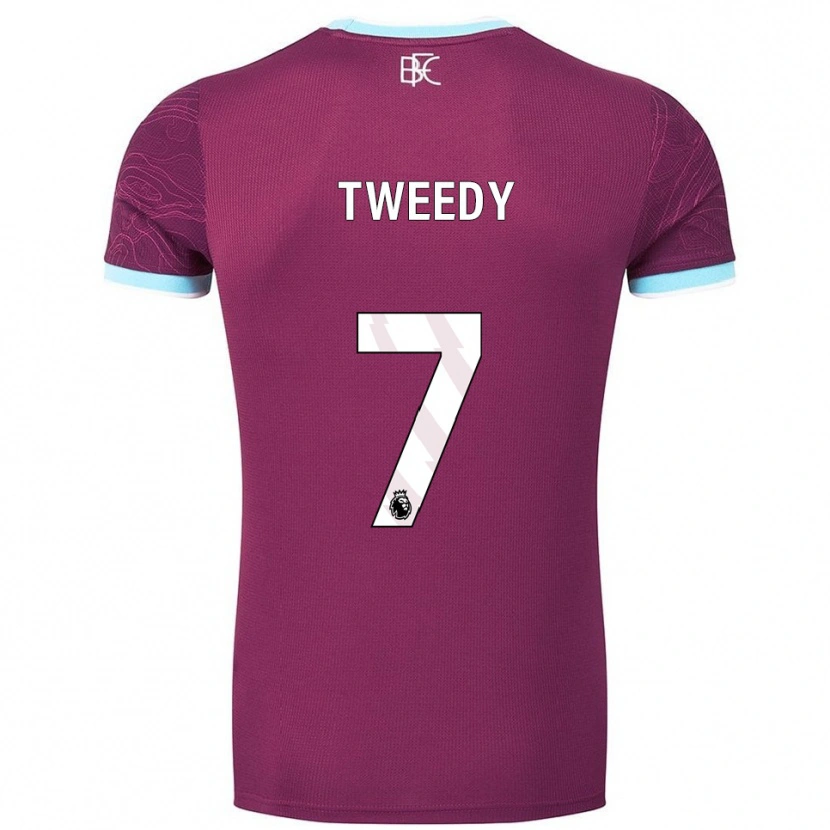 Danxen Kid Tom Tweedy #7 Burgundy Sky Blue Home Jersey 2025/26 T-Shirt