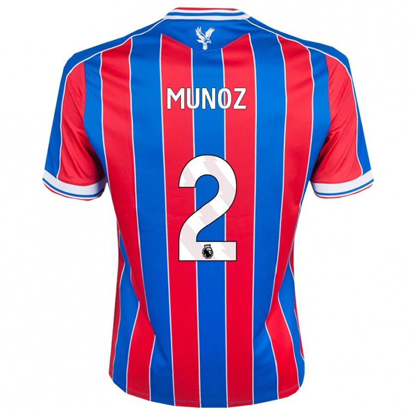 Danxen Kid Daniel Muñoz #2 Blue Red White Home Jersey 2025/26 T-Shirt