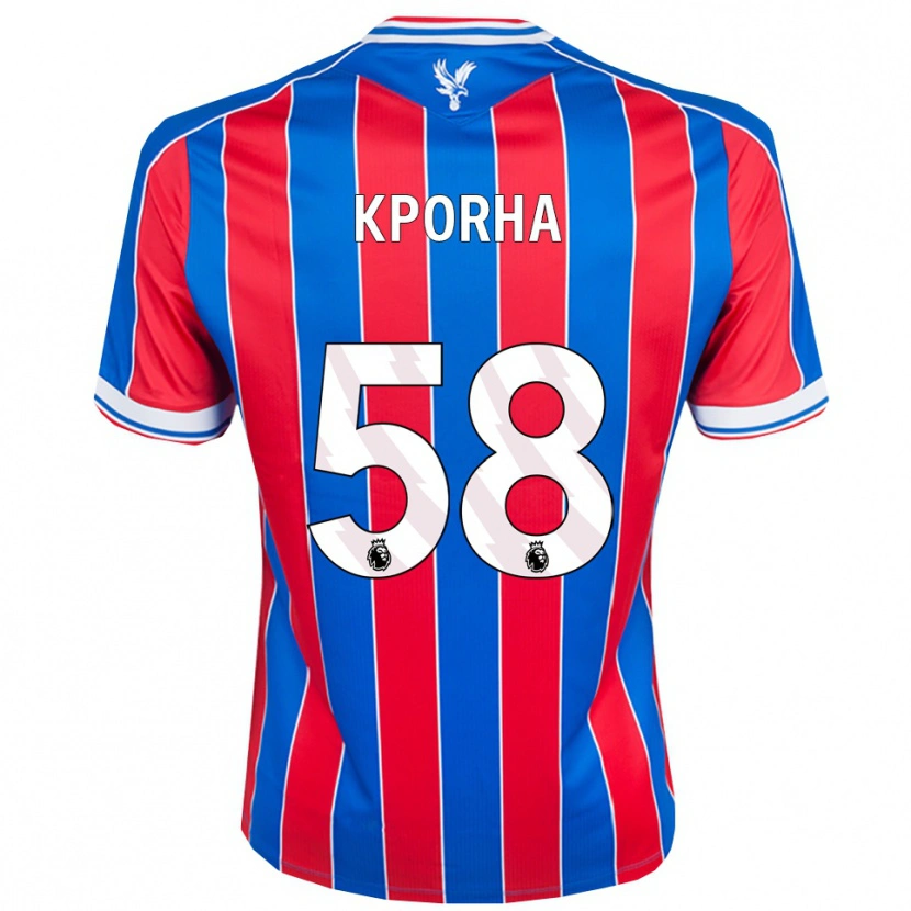 Danxen Kid Caleb Kporha #58 Blue Red White Home Jersey 2025/26 T-Shirt