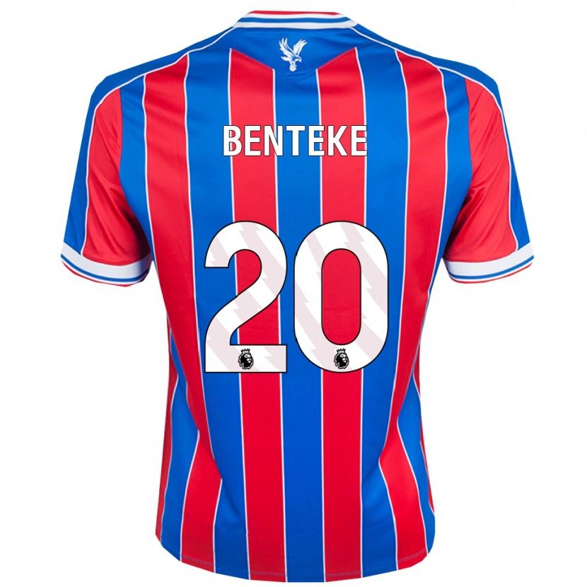 Danxen Kid Christian Benteke #20 Blue Red White Home Jersey 2025/26 T-Shirt