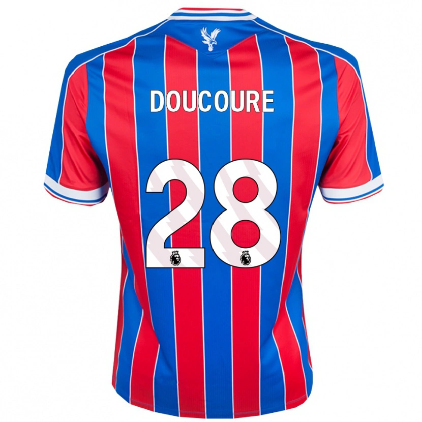 Danxen Kid Cheick Doucouré #28 Blue Red White Home Jersey 2025/26 T-Shirt