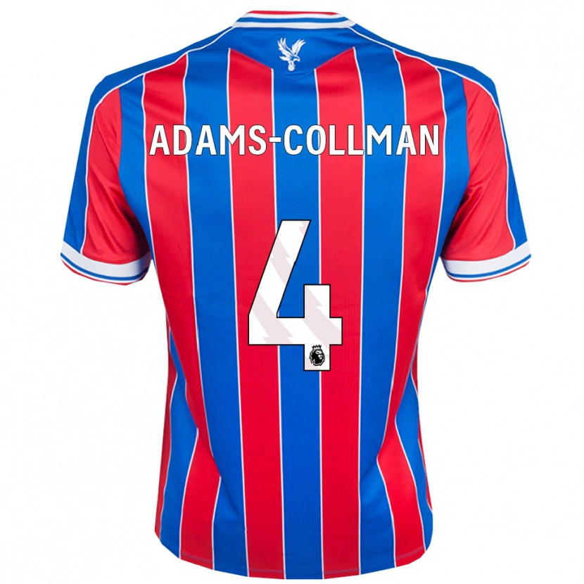 Danxen Kid Kai-Reece Adams-Collman #4 Blue Red White Home Jersey 2025/26 T-Shirt