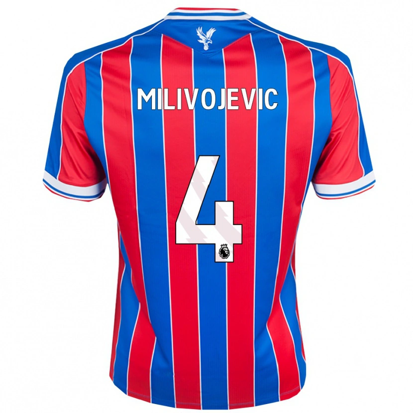 Danxen Kid Luka Milivojevic #4 Blue Red White Home Jersey 2025/26 T-Shirt