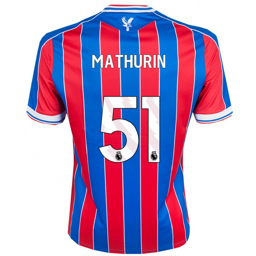 Danxen Kid Roshaun Mathurin #51 Blue Red White Home Jersey 2025/26 T-Shirt