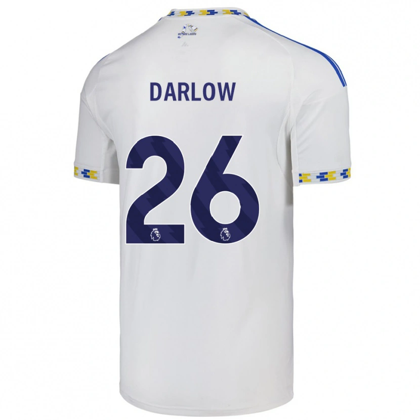 Danxen Kid Karl Darlow #26 White  Blue Home Jersey 2025/26 T-Shirt
