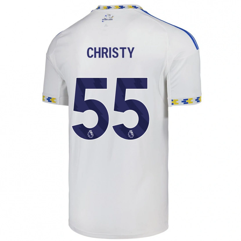 Danxen Kid Harry Christy #55 White  Blue Home Jersey 2025/26 T-Shirt
