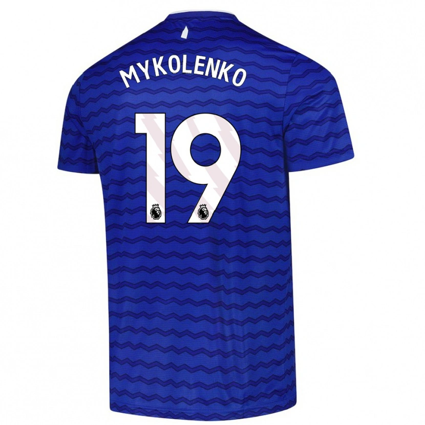 Danxen Kid Vitaliy Mykolenko #19 Blue  Navy Home Jersey 2025/26 T-Shirt