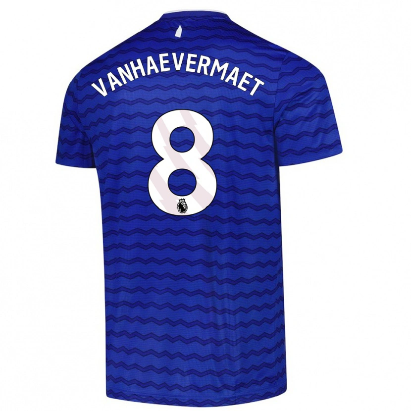 Danxen Kid Justine Vanhaevermaet #8 Blue  Navy Home Jersey 2025/26 T-Shirt