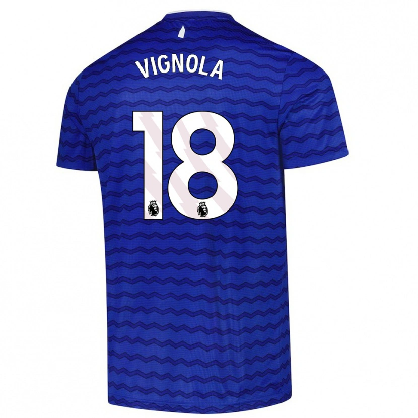 Danxen Kid Ornella Vignola #18 Blue  Navy Home Jersey 2025/26 T-Shirt