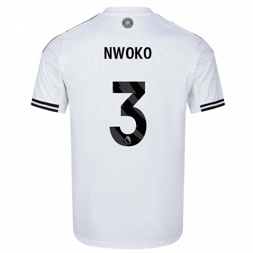Danxen Kid Chibuzo Nwoko #3 White Black Home Jersey 2025/26 T-Shirt