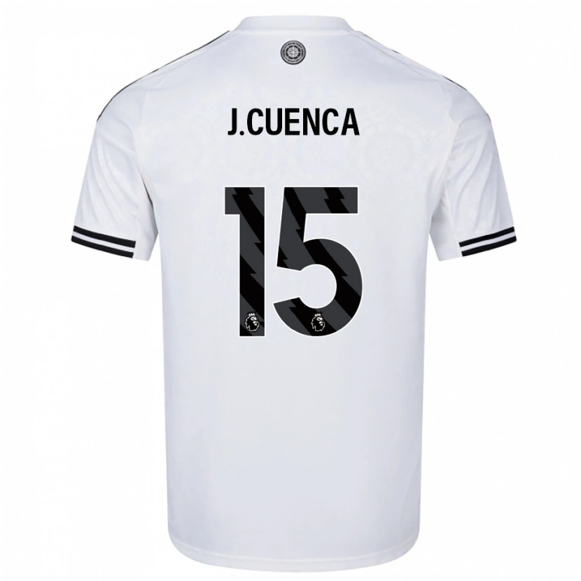 Danxen Kid Jorge Cuenca #15 White Black Home Jersey 2025/26 T-Shirt