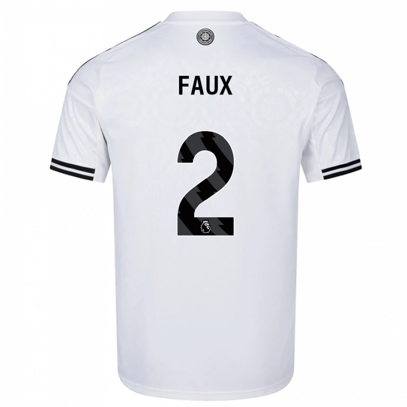 Danxen Kid Alex Faux #2 White Black Home Jersey 2025/26 T-Shirt
