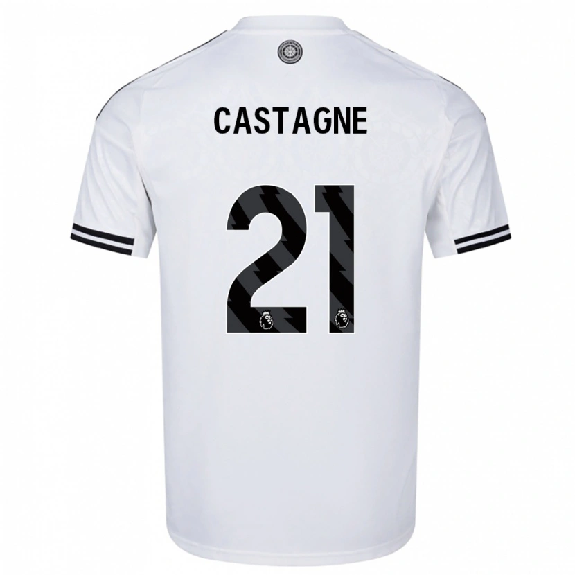 Danxen Kid Timothy Castagne #21 White Black Home Jersey 2025/26 T-Shirt