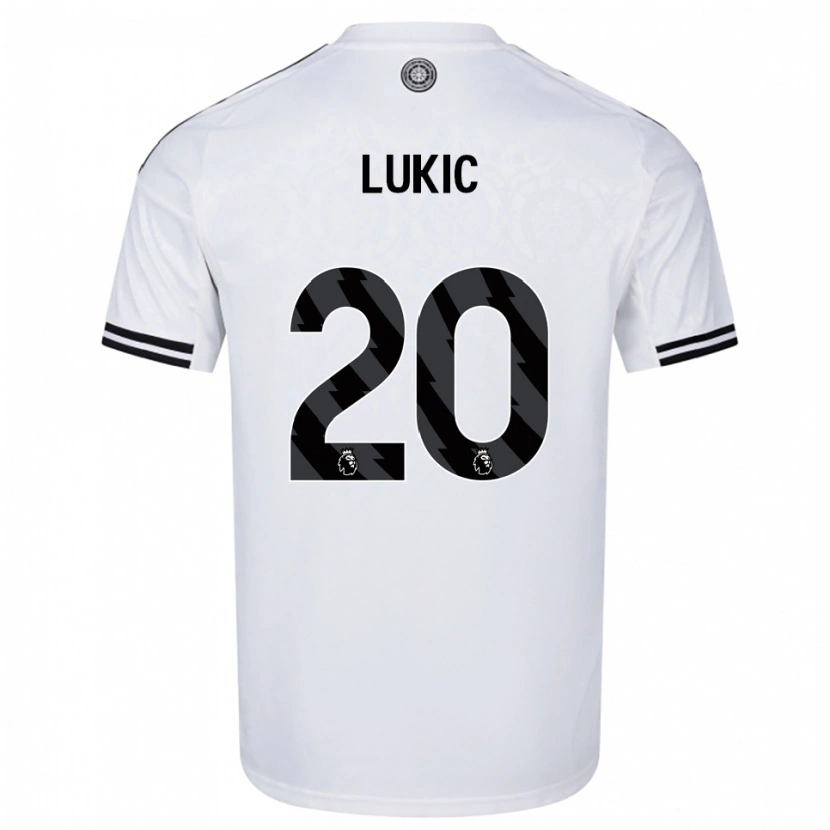 Danxen Kid Saša Lukić #20 White Black Home Jersey 2025/26 T-Shirt