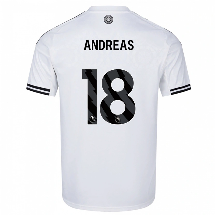 Danxen Kid Andreas Pereira #18 White Black Home Jersey 2025/26 T-Shirt