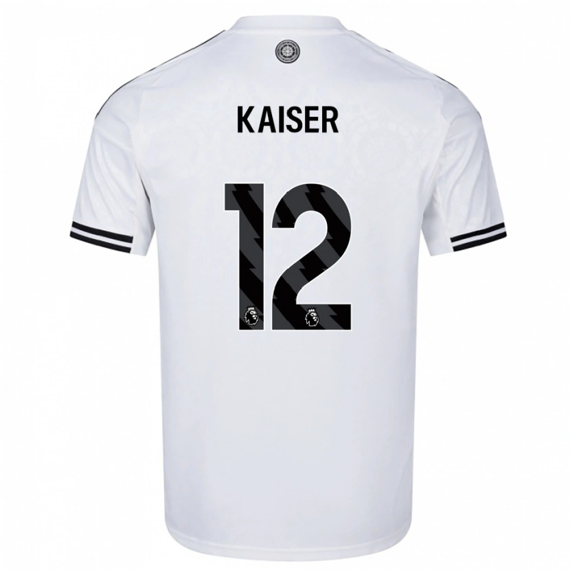 Danxen Kid Dino Kaiser #12 White Black Home Jersey 2025/26 T-Shirt