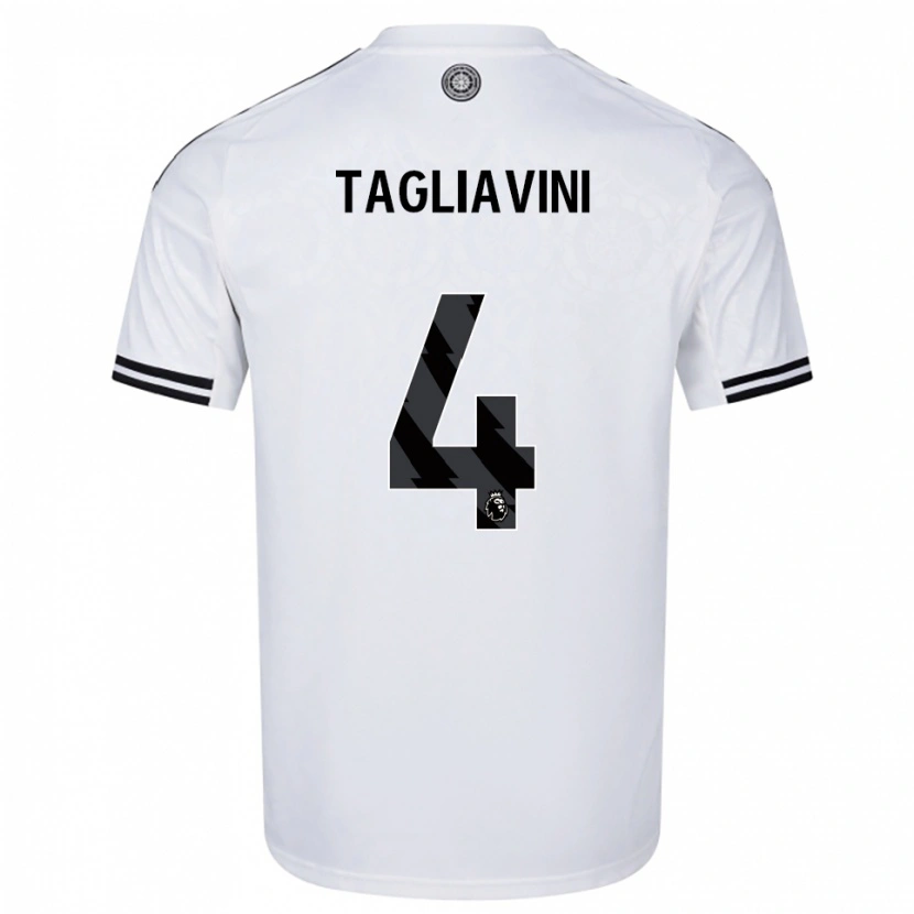 Danxen Kid Ella Tagliavini #4 White Black Home Jersey 2025/26 T-Shirt