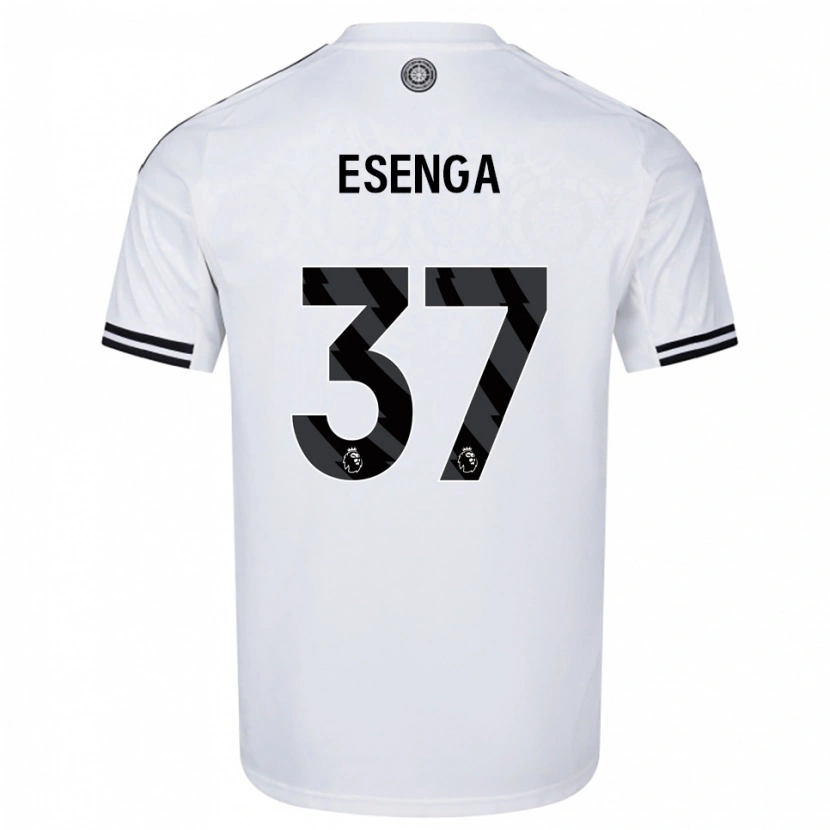 Danxen Kid Jonathan Esenga #37 White Black Home Jersey 2025/26 T-Shirt