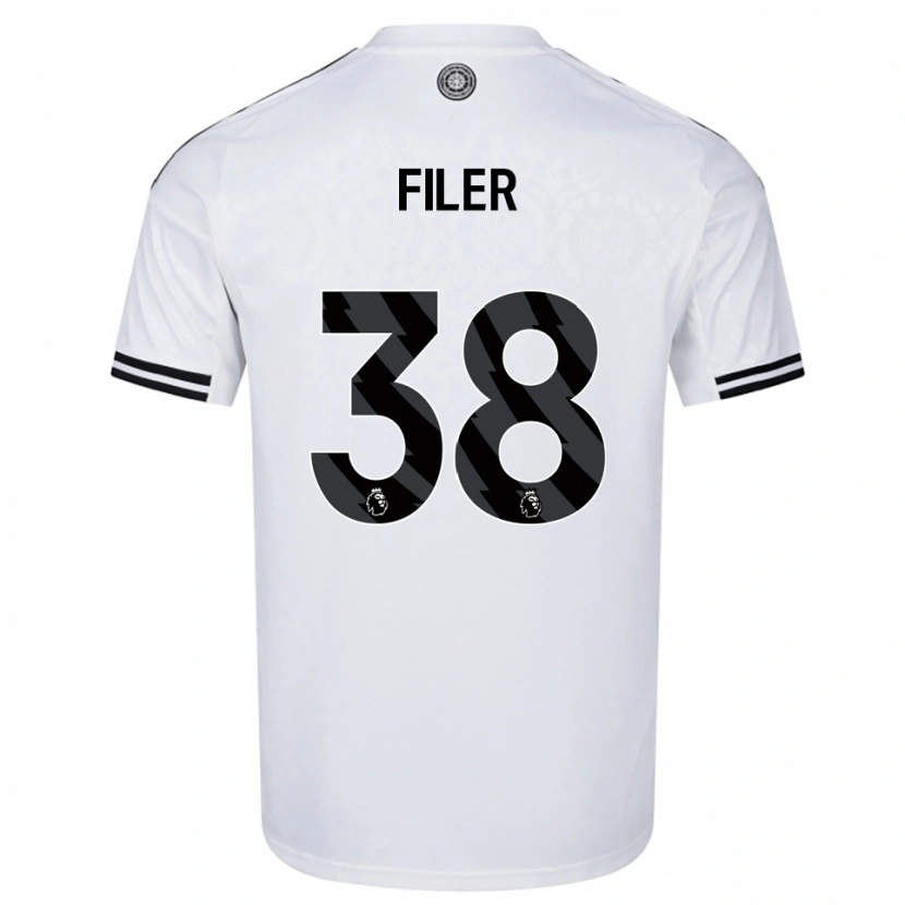 Danxen Kid Maddie Filer #38 White Black Home Jersey 2025/26 T-Shirt