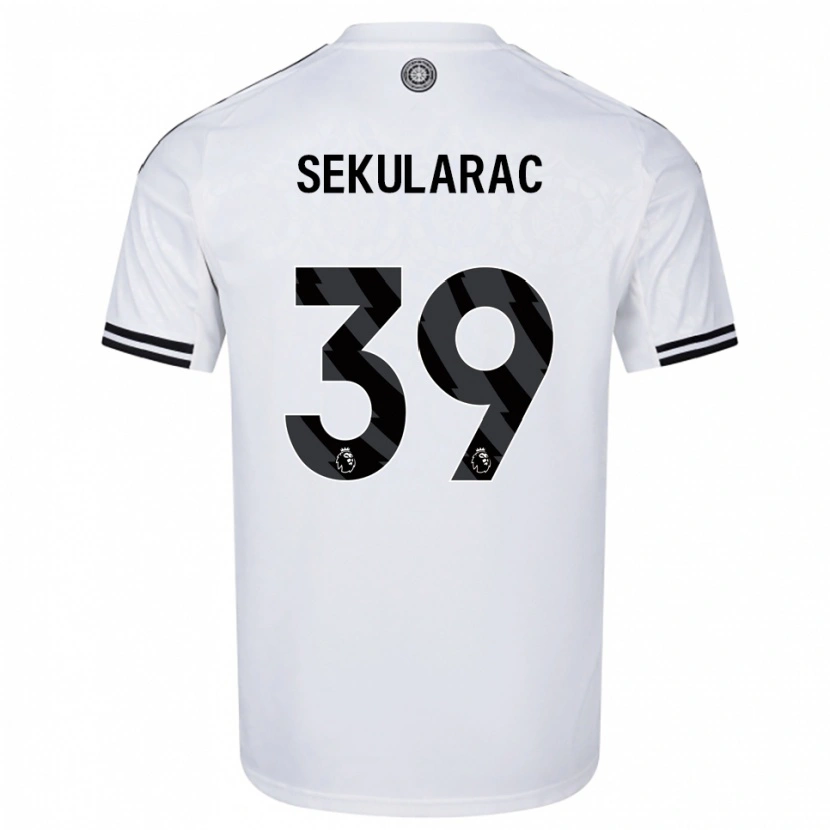 Danxen Kid Kristian Sekularac #39 White Black Home Jersey 2025/26 T-Shirt