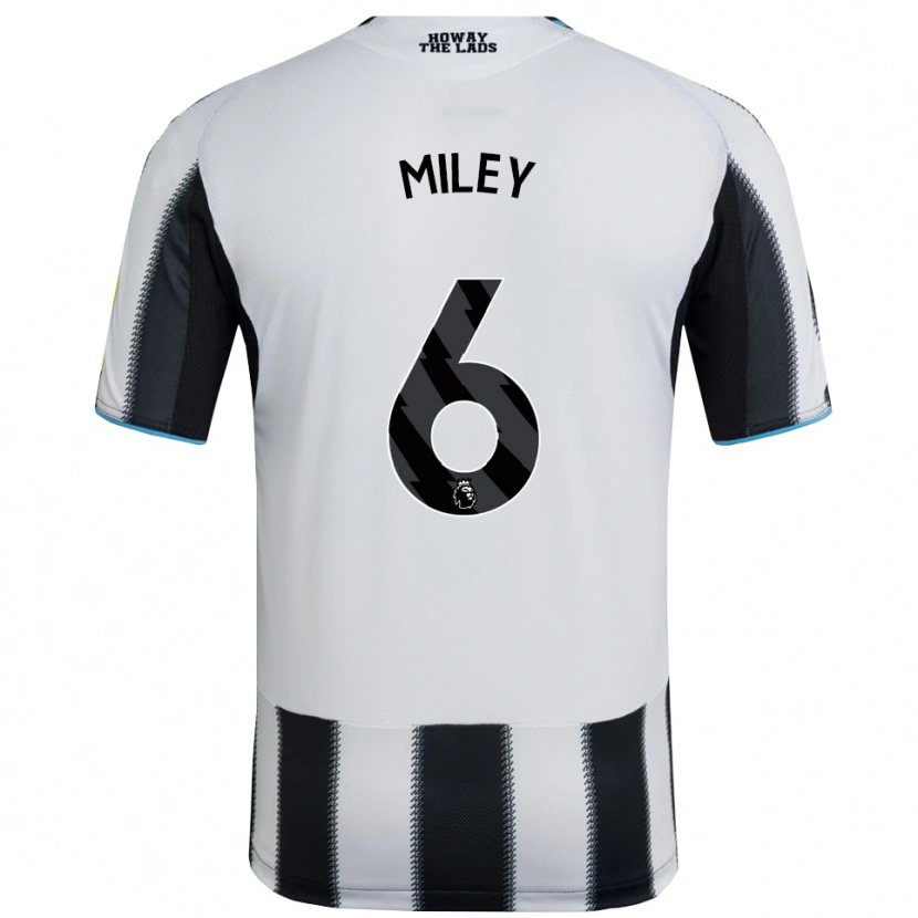 Danxen Kid Mason Miley #6 Black White Home Jersey 2025/26 T-Shirt