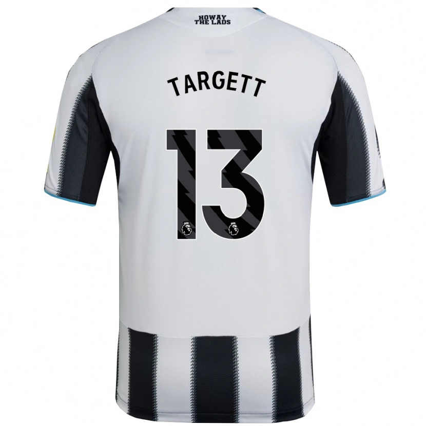 Danxen Kid Matt Targett #13 Black White Home Jersey 2025/26 T-Shirt