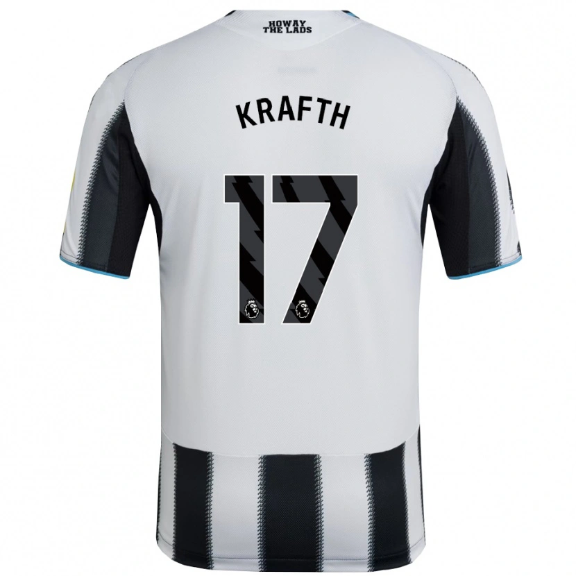 Danxen Kid Emil Krafth #17 Black White Home Jersey 2025/26 T-Shirt