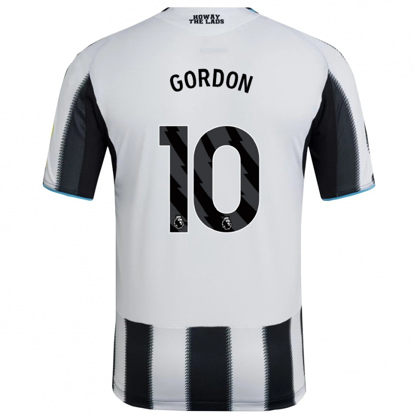 Danxen Kid Anthony Gordon #10 Black White Home Jersey 2025/26 T-Shirt