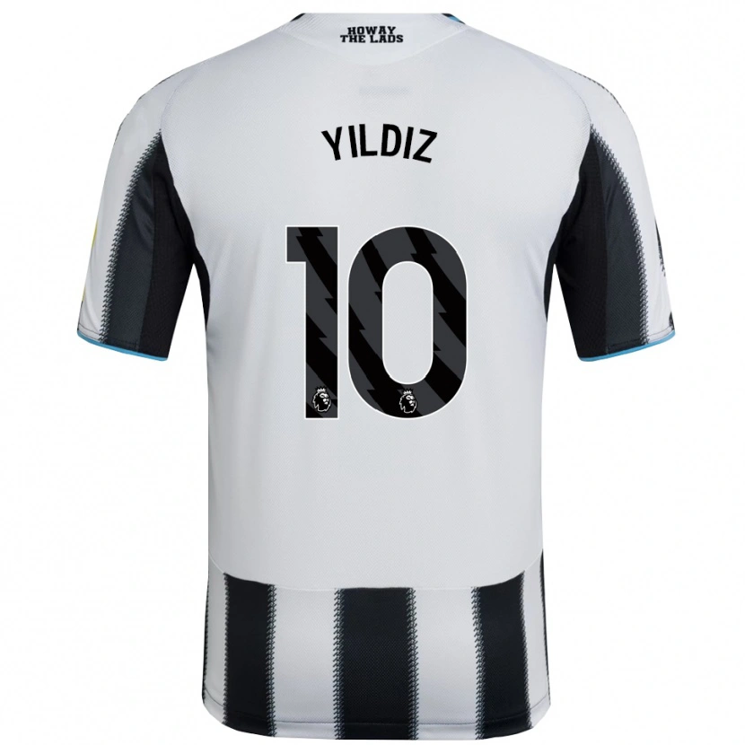 Danxen Kid Baran Yıldız #10 Black White Home Jersey 2025/26 T-Shirt