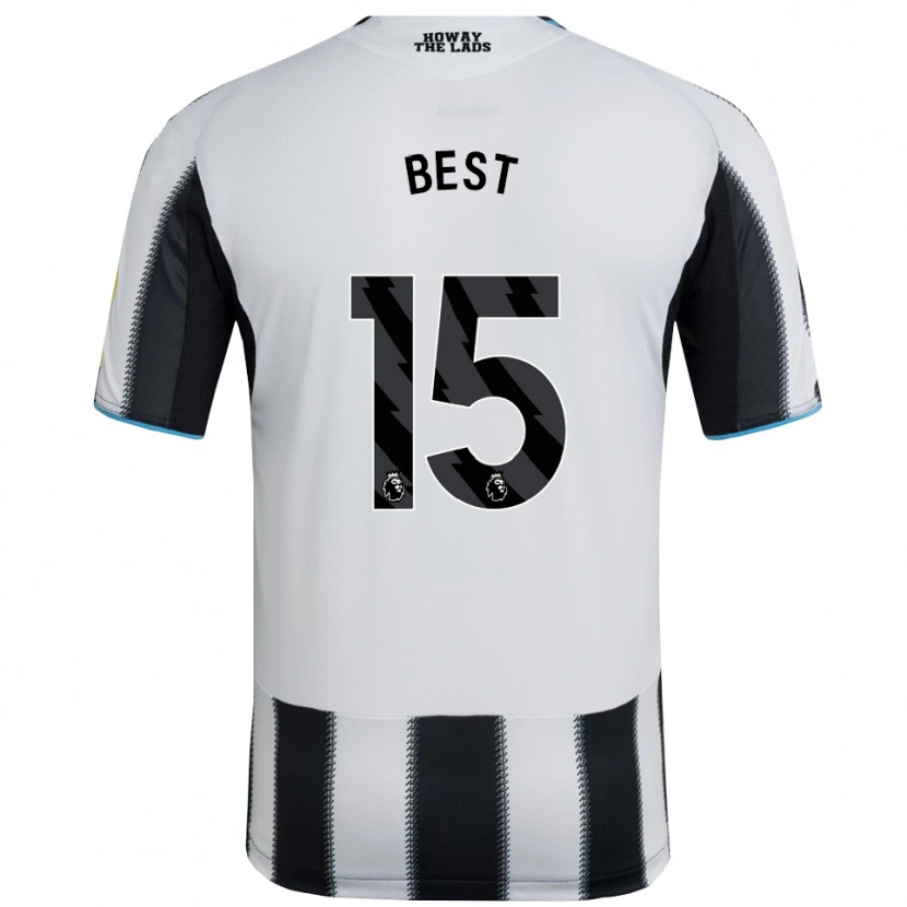 Danxen Kid Oliver Best #15 Black White Home Jersey 2025/26 T-Shirt