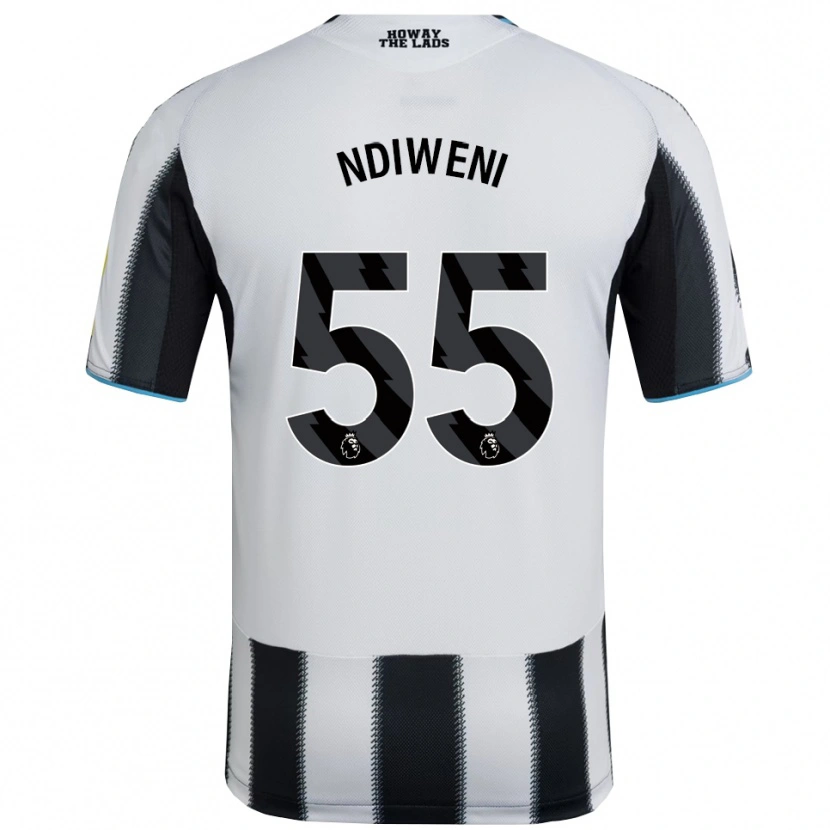 Danxen Kid Michael Ndiweni #55 Black White Home Jersey 2025/26 T-Shirt