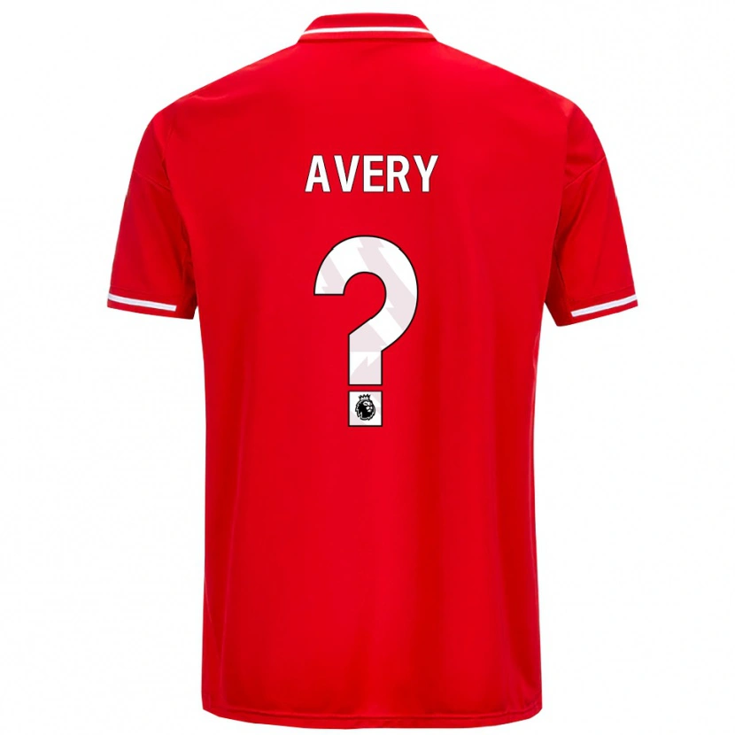 Danxen Kid Theo Avery #0 Red White Home Jersey 2025/26 T-Shirt