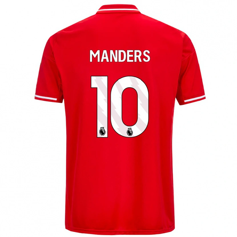 Danxen Kid Holly Manders #10 Red White Home Jersey 2025/26 T-Shirt