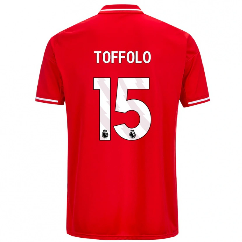 Danxen Kid Harry Toffolo #15 Red White Home Jersey 2025/26 T-Shirt