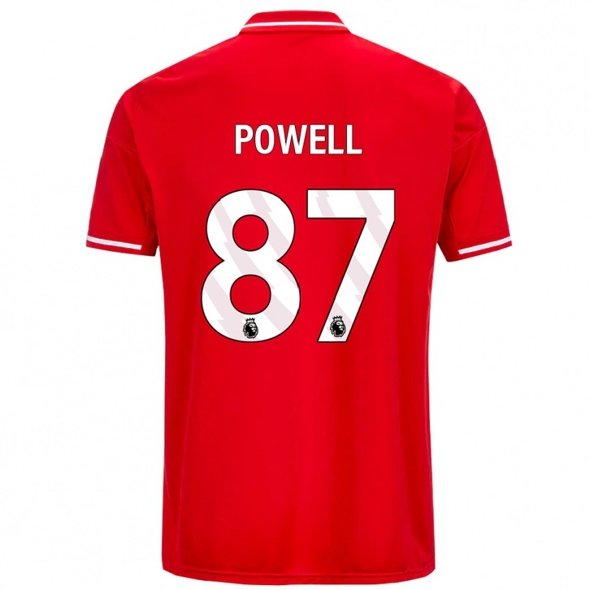 Danxen Kid Jayden Powell #87 Red White Home Jersey 2025/26 T-Shirt