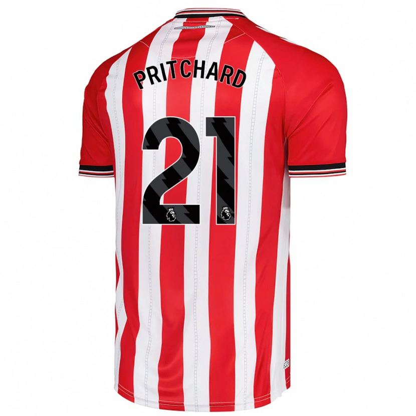 Danxen Kid Alex Pritchard #21 Red White Home Jersey 2025/26 T-Shirt
