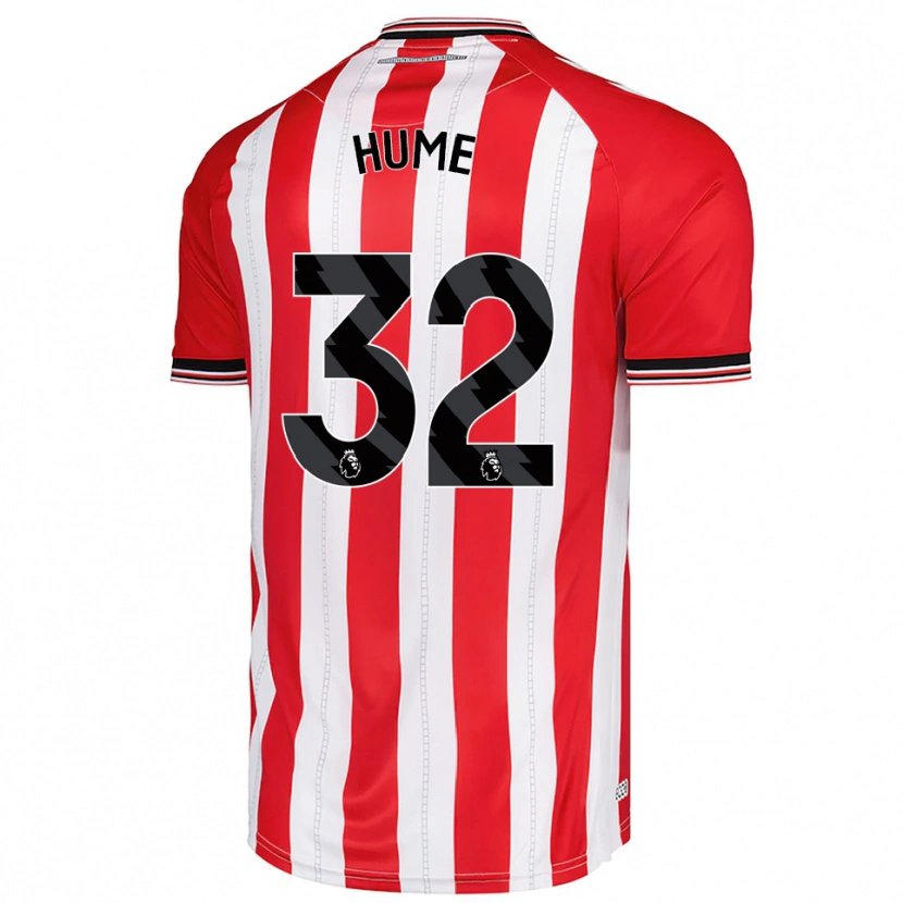Danxen Kid Trai Hume #32 Red White Home Jersey 2025/26 T-Shirt