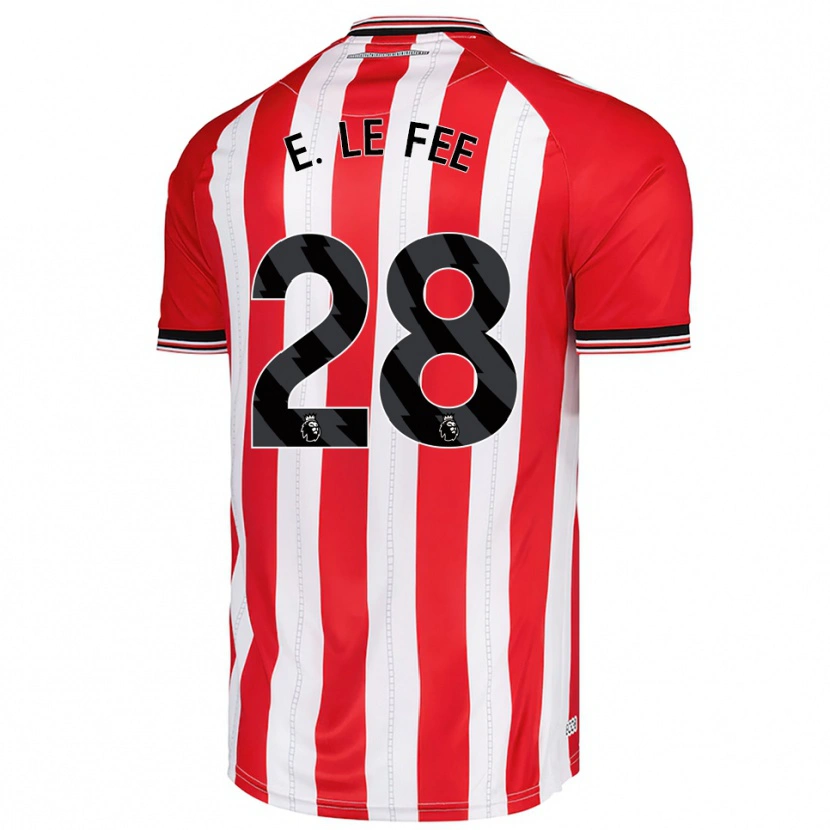 Danxen Kid Enzo Le Fée #28 Red White Home Jersey 2025/26 T-Shirt