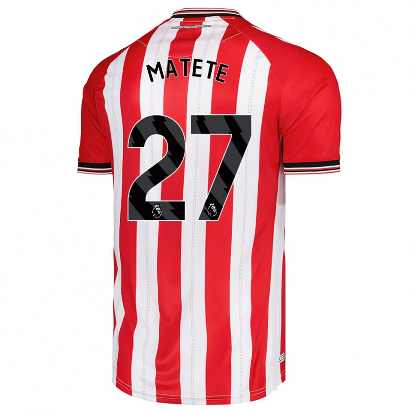 Danxen Kid Jay Matete #27 Red White Home Jersey 2025/26 T-Shirt